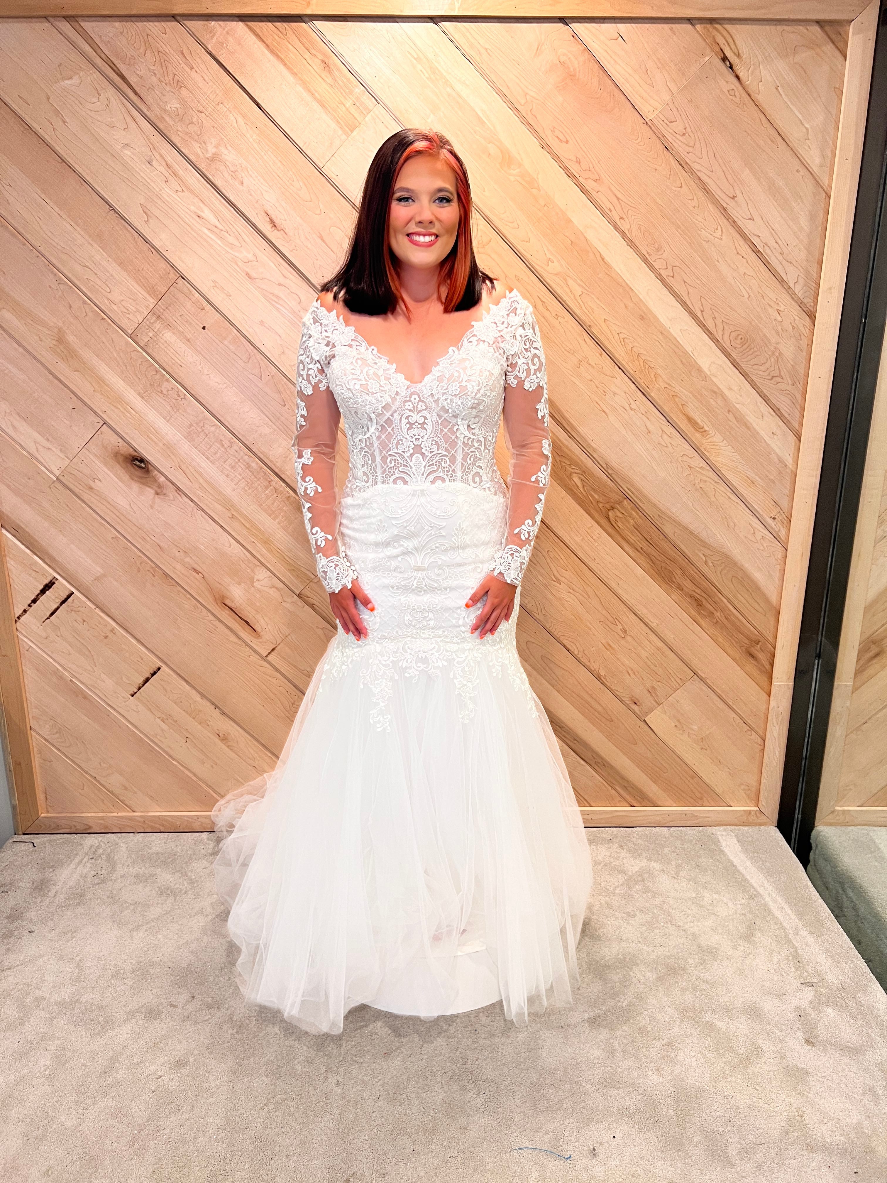 fitted lace wedding dress CHRISTINA WU - 18295 fitted lace wedding dress CHRISTINA WU - 18295